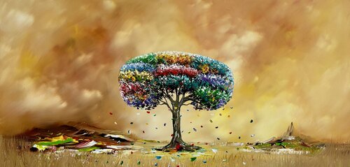 Tree of Light de Gena, Pintura a la venta en Singulart