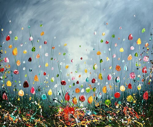 Flowers. di Gena, Pittura in vendita su Singulart