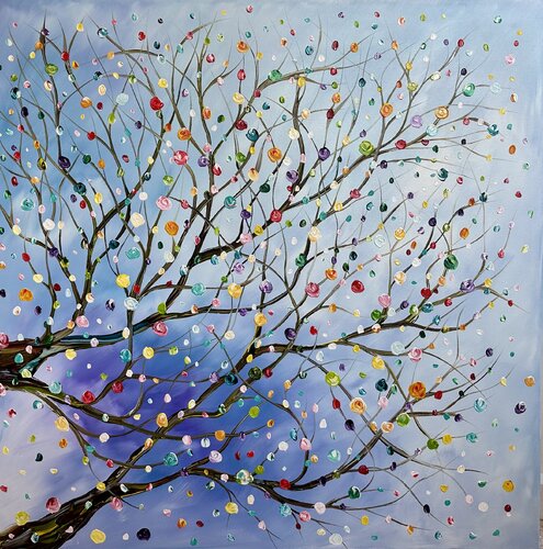 Blossom Blue by Gena, Painting for Sale on Singulart