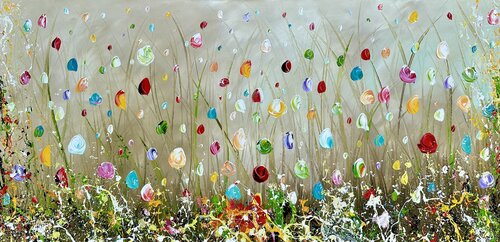 Royal Flowers. by Gena, Painting for Sale on Singulart