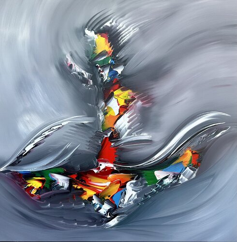 Black and White di Gena, Pittura in vendita su Singulart