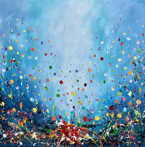 Flowers 3D. di Gena, Pittura in vendita su Singulart