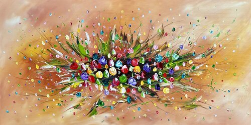 Flowers 3D… von Gena, Malerei kaufen auf Singulart