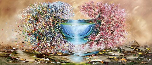 Parallel World XXL van Gena, Schilderij te koop op Singulart