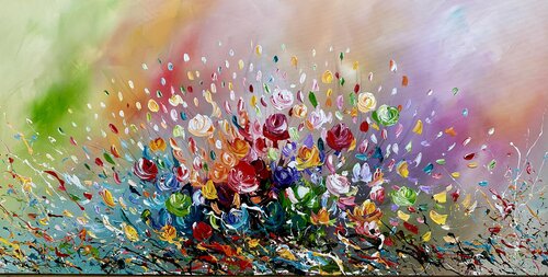 Summer Flowers. by Gena, 絵画 for Sale on Singulart
