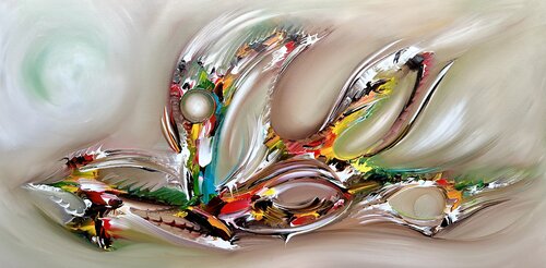 Two different worlds by Gena, Painting for Sale on Singulart