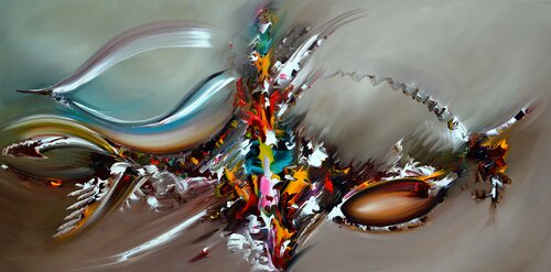 Waves of the future van Gena, Schilderij te koop op Singulart