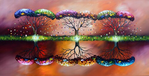Divine autumn van Gena, Schilderij te koop op Singulart