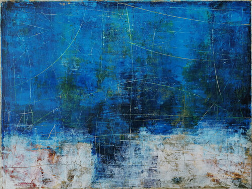 Guardando la notte con candore van Maurizio Paccagnella, Schilderij te koop op Singulart