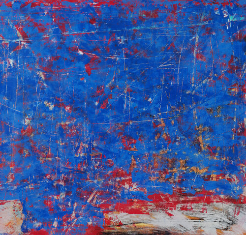 Blue red and life by Maurizio Paccagnella, Painting for Sale on Singulart