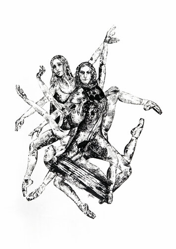 GLAUBE NICHT, DU WÜRDEST DICH KENNEN / Tanz de Sarah Jil Niklas, Pintura a la venta en Singulart