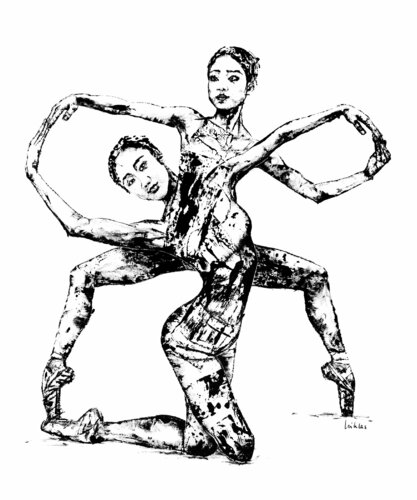 Yume and Yingyues infinity // Tanz van Sarah Jil Niklas, Schilderij te koop op Singulart