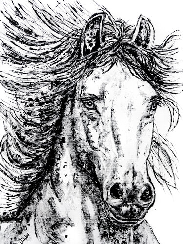 POWER ANIMAL HORSE | Powerful Soulmate de Sarah Jil Niklas, Pintura a la venta en Singulart
