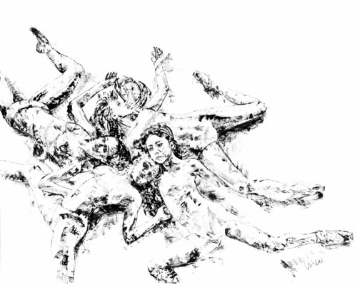 Die denkende Seele II 04 / Tanz de Sarah Jil Niklas, Pintura a la venta en Singulart