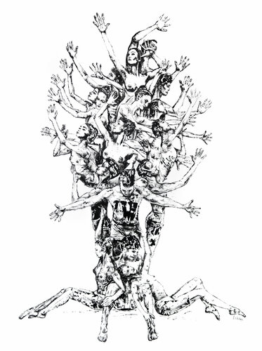 The human Tree of Life / Tanz van Sarah Jil Niklas, Schilderij te koop op Singulart