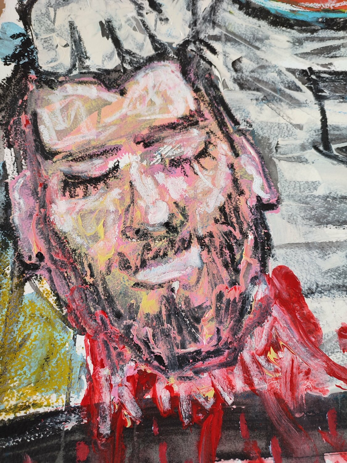 Keith Haring (1958-1990), Self portrait - Online auction / Online bidding -  Price - OneBid, image size:1125x1500