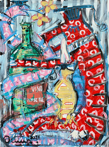 Sad balls graduation di Christian Dittus, Pittura in vendita su Singulart