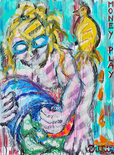 Money play von Christian Dittus, Malerei kaufen auf Singulart