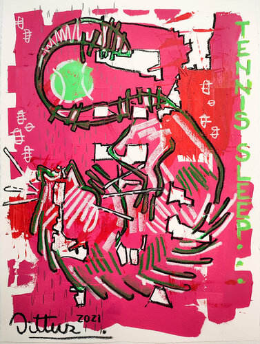 Tennis Sleep von Christian Dittus, Werk auf Papier kaufen auf Singulart