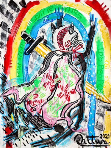 Rainbow King von Christian Dittus, Werk auf Papier kaufen auf Singulart
