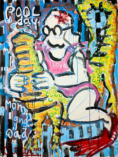 Pool day van Christian Dittus, Schilderij te koop op Singulart
