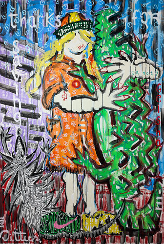 Thanks for saving me, or not? van Christian Dittus, Schilderij te koop op Singulart