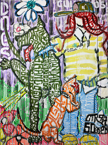 Dirty dogs von Christian Dittus, Malerei kaufen auf Singulart