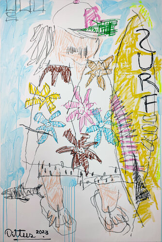 Surf champion by Christian Dittus, Painting for Sale on Singulart