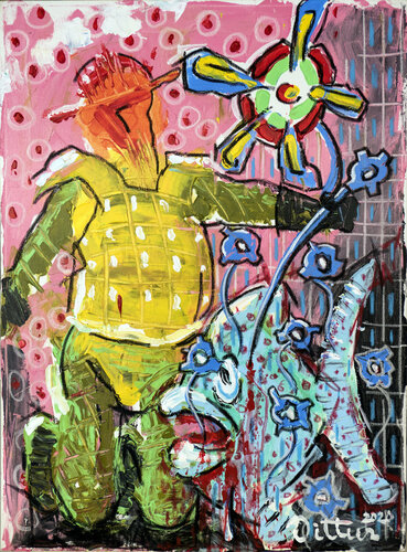 Don Quixote Fisherman von Christian Dittus, Malerei kaufen auf Singulart