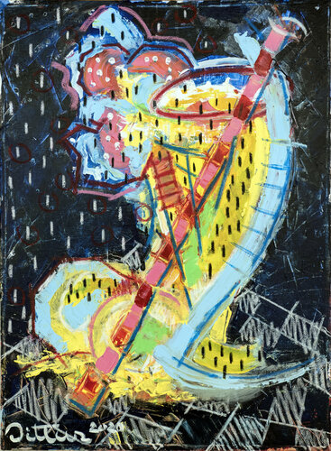 Maracuyá ice-cream cup von Christian Dittus, Malerei kaufen auf Singulart