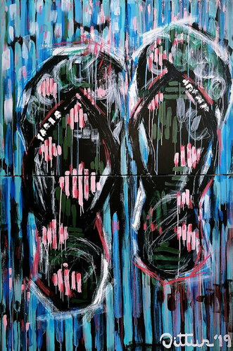 La huinsha la shala la shica van Christian Dittus, Schilderij te koop op Singulart