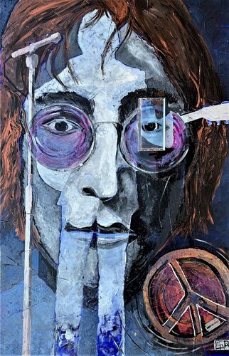 IMAGE' IN ( JOHN LENNON) di Alain Granger (A.G.R.), Pittura in vendita su Singulart