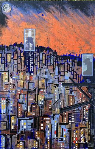 Le Travailleur de l'Ombre von Alain Granger (A.G.R.), Malerei kaufen auf Singulart