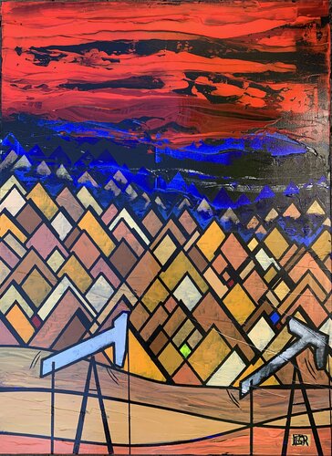 LAST WITNESSES OF WARMING ... von Alain Granger (A.G.R.), Malerei kaufen auf Singulart