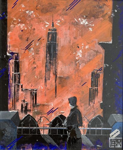 Neige et brouillard, New York 1955 von Alain Granger (A.G.R.), Malerei kaufen auf Singulart