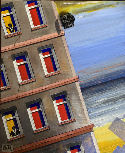 23 H 38 ...au " Beau Rivage " van Alain Granger (A.G.R.), Schilderij te koop op Singulart