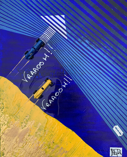 VRAAOOM !! pour l'Ukraine ... van Alain Granger (A.G.R.), Schilderij te koop op Singulart