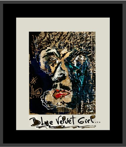 Blue Velvet girl ! von Alain Granger (A.G.R.), Malerei kaufen auf Singulart