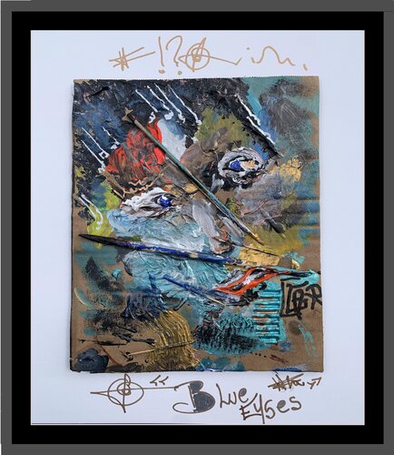 BLUE EYES ... par Alain Granger (A.G.R.), Peinture en vente sur Singulart