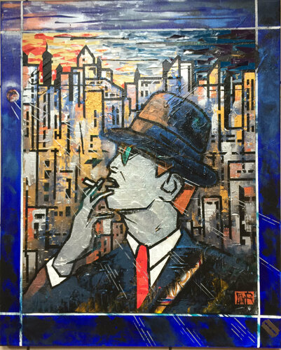 L'HOMME QUI VENAIT D'AILLEURS ... di Alain Granger (A.G.R.), Pittura in vendita su Singulart