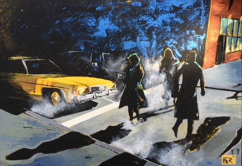 START AND GO IN BROOKLYN ... von Alain Granger (A.G.R.), Malerei kaufen auf Singulart