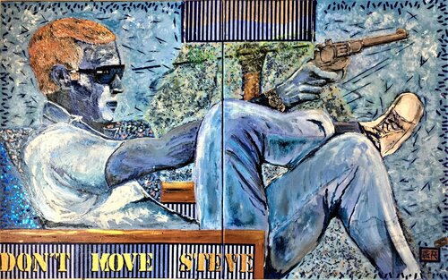 DON'T MOVE STEVE ... par Alain Granger (A.G.R.), Peinture en vente sur Singulart