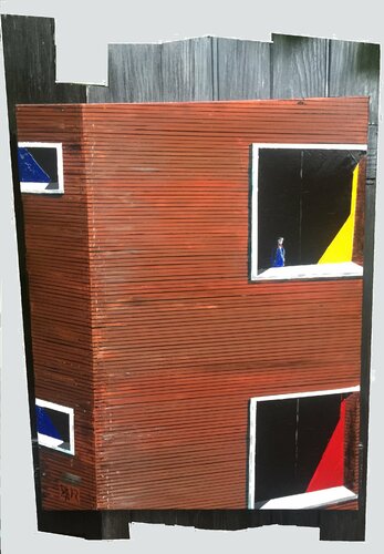 La solitude de Mondrian ... von Alain Granger (A.G.R.), Malerei kaufen auf Singulart