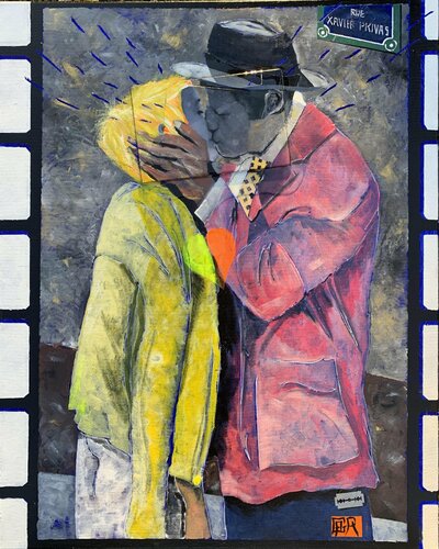 KISS ... ( à bout de souffle) par Alain Granger (A.G.R.), Peinture en vente sur Singulart