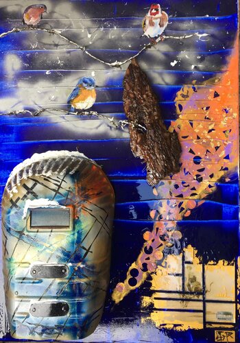 Le réchauffement climatique ... on en " piaille" Monsieur TRUMP ! by Alain Granger (A.G.R.), Painting for Sale on Singulart