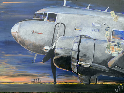 Destinations lointaines en DC3 ... by Alain Granger (A.G.R.), 油畫 for Sale on Singulart