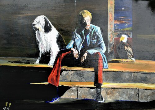 Comme un tableau de Hopper ... van Alain Granger (A.G.R.), Schilderij te koop op Singulart