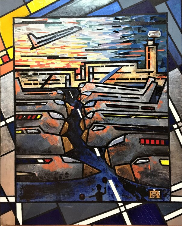 UN DIMANCHE A ORLY ... avec MONDRIAN Alain Granger (A.G.R.)