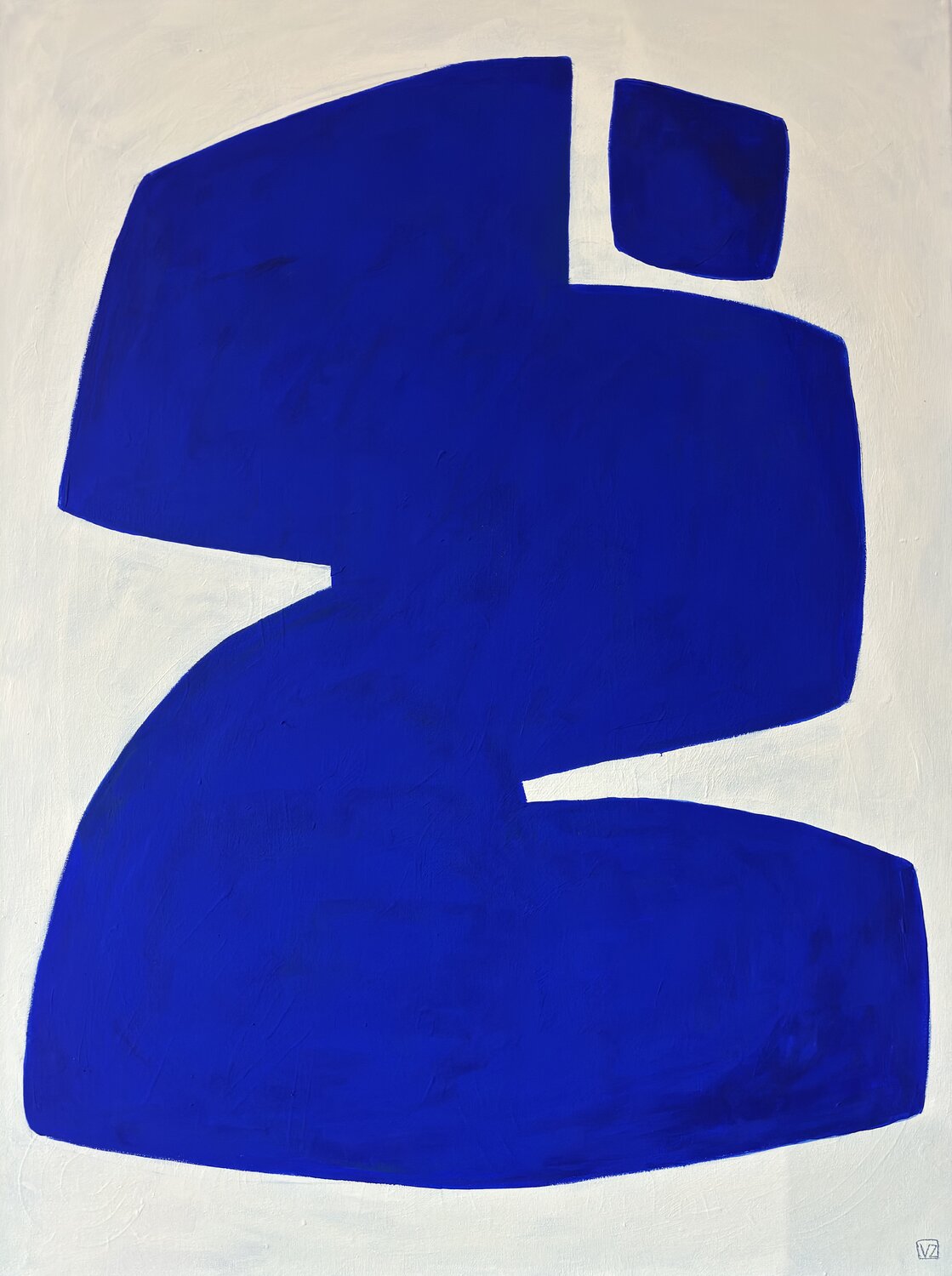 Monolith Blue Valeria Zaccheddu Original painting for sale