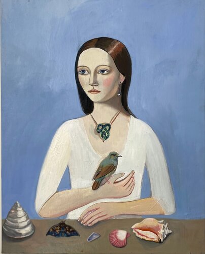 Woman with seashells von Daisy Clarke, Malerei kaufen auf Singulart